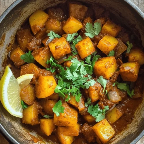 Dopiazeh Aloo Delight is a delightful dish that beautifully marries the humble potato with the bold flavors of spices and the sweetness of onions. Originating from the rich culinary traditions of South Asia, this dish is not only a comfort food for many but also a celebration of the region's vibrant flavors. Whether served on a festive occasion or as a cozy family dinner, Dopiazeh Aloo Delight is a heartwarming meal that brings people together around the table.