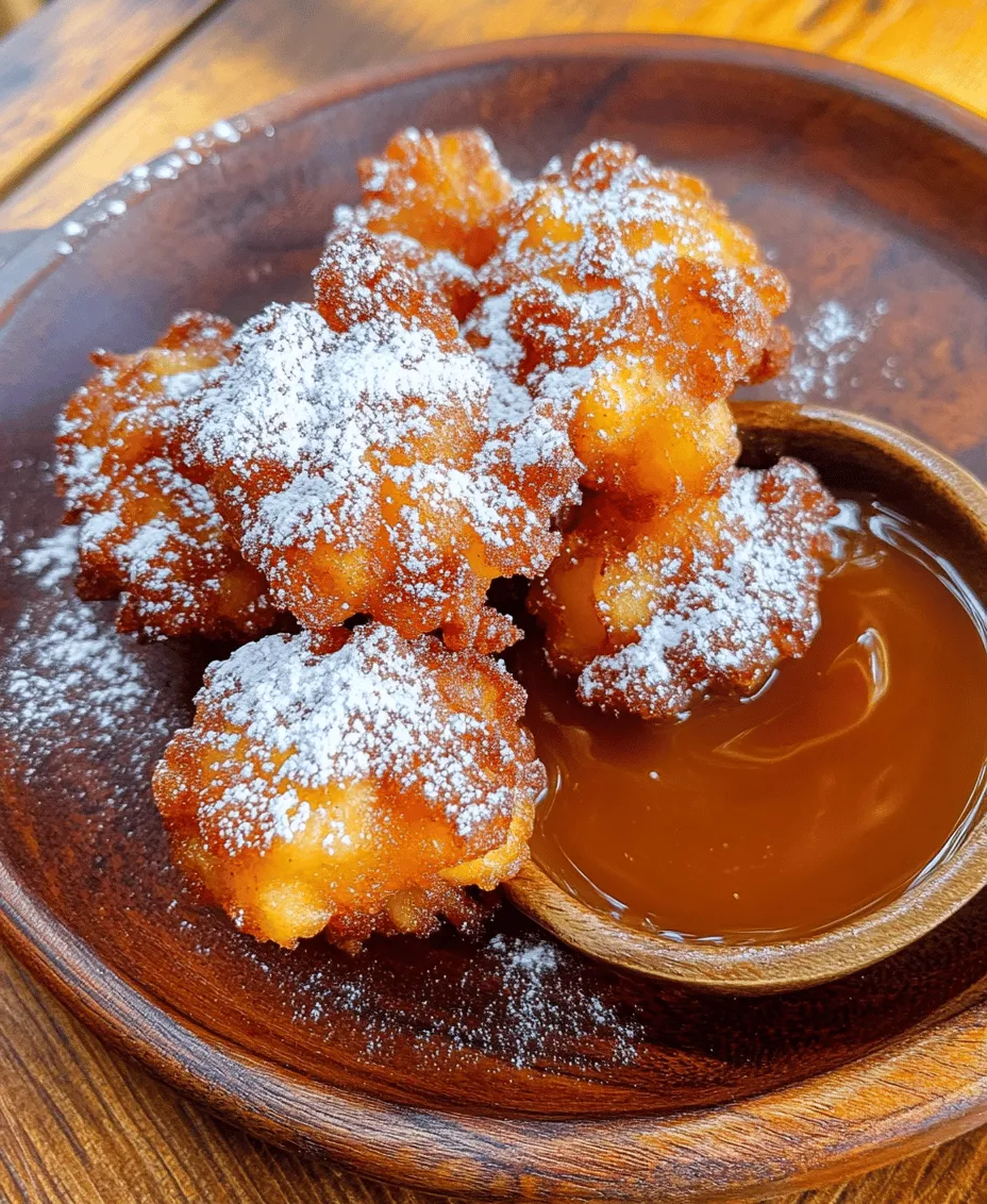 Apple Fritter Bites are a delightful twist on the classic apple fritter, capturing the beloved flavors of fresh apples enveloped in a light and fluffy batter. These bite-sized dessert morsels offer a comforting taste of fall, making them an ideal treat for a variety of occasions. Whether you're hosting a family gathering, throwing a festive get-together, or simply indulging in a cozy night at home, these little gems are sure to please.