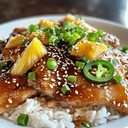 Aloha Pineapple Shoyu Chicken is more than just a dish; it's a vibrant representation of Hawaiian cuisine, embodying the island's lush environment and rich culinary traditions. This delightful recipe fuses the sweet and savory elements that are quintessential to Hawaiian cooking, making it an irresistible choice for any occasion. The combination of juicy chicken thighs marinated in a tangy pineapple-soy sauce creates an explosion of flavors that will transport you straight to the tropics, no matter where you are.