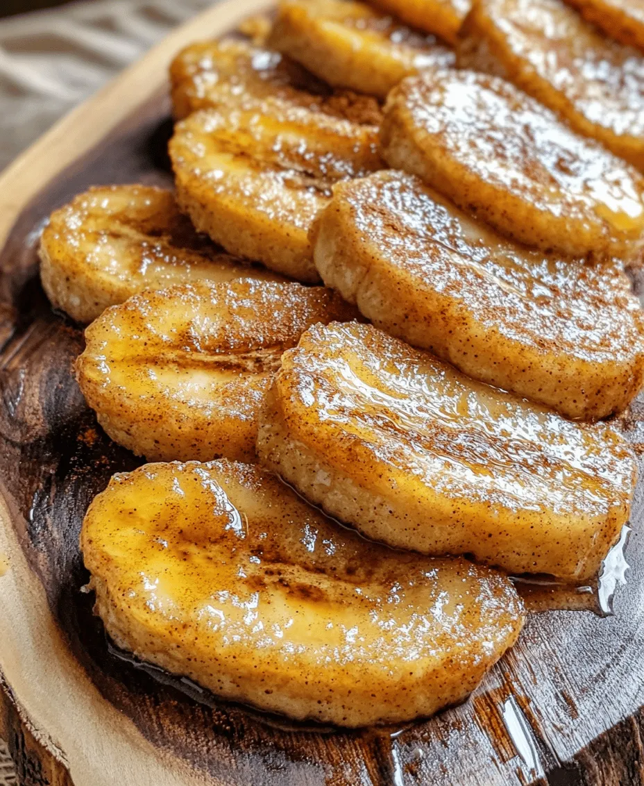 Fried Bananas with Cinnamon Butter Sauce is a delightful treat that perfectly bridges the gap between simplicity and indulgence. This dish not only serves as a fantastic dessert but also makes for a quick snack that can satisfy your sweet cravings. The combination of warm, golden-brown fried bananas drizzled with a rich, buttery cinnamon sauce creates a mouthwatering experience that's hard to resist. Whether you’re looking to impress guests at a dinner party or simply want to enjoy a comforting treat at home, this recipe is sure to delight.