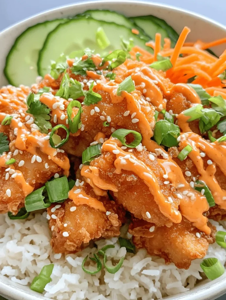 Welcome to the world of the Bang Bang Chicken Bowl, a dish that has captured the hearts and palates of food lovers everywhere. This vibrant and flavorful bowl combines crispy, tender chicken with an array of fresh vegetables, all drizzled with a creamy, spicy sauce that brings it all together. With its delightful contrast of textures and flavors, the Bang Bang Chicken Bowl is not just a meal; it's an experience that can elevate any dining occasion.