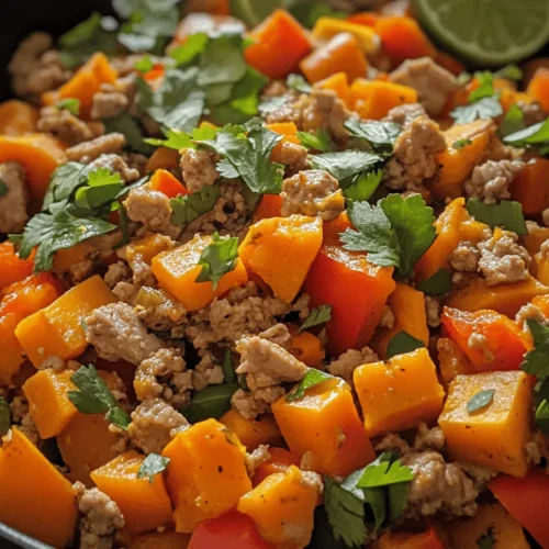 If you’re on the lookout for a delicious, nutritious, and quick meal option, look no further than the savory ground turkey sweet potato skillet. This one-pan dish offers a delightful balance of flavors and textures that will satisfy your taste buds while providing wholesome nutrition. Ground turkey, with its mild flavor and lean protein profile, pairs beautifully with the natural sweetness of sweet potatoes, creating an irresistible medley that is perfect for any day of the week.