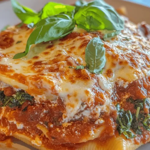 If you're searching for a comforting and satisfying dish that can easily become a family favorite, look no further than Easy Spinach and Ricotta Stuffed Shells. This recipe combines the delightful flavors of creamy ricotta and fresh spinach, all nestled in tender jumbo pasta shells and topped with a rich marinara sauce. The beauty of this dish lies not only in its taste but also in its versatility and ease of preparation, making it an ideal choice for busy weeknights, special gatherings, or even meal prep for the week ahead.