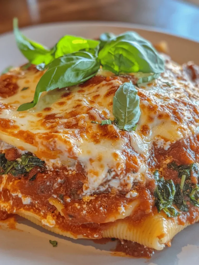 If you're searching for a comforting and satisfying dish that can easily become a family favorite, look no further than Easy Spinach and Ricotta Stuffed Shells. This recipe combines the delightful flavors of creamy ricotta and fresh spinach, all nestled in tender jumbo pasta shells and topped with a rich marinara sauce. The beauty of this dish lies not only in its taste but also in its versatility and ease of preparation, making it an ideal choice for busy weeknights, special gatherings, or even meal prep for the week ahead.
