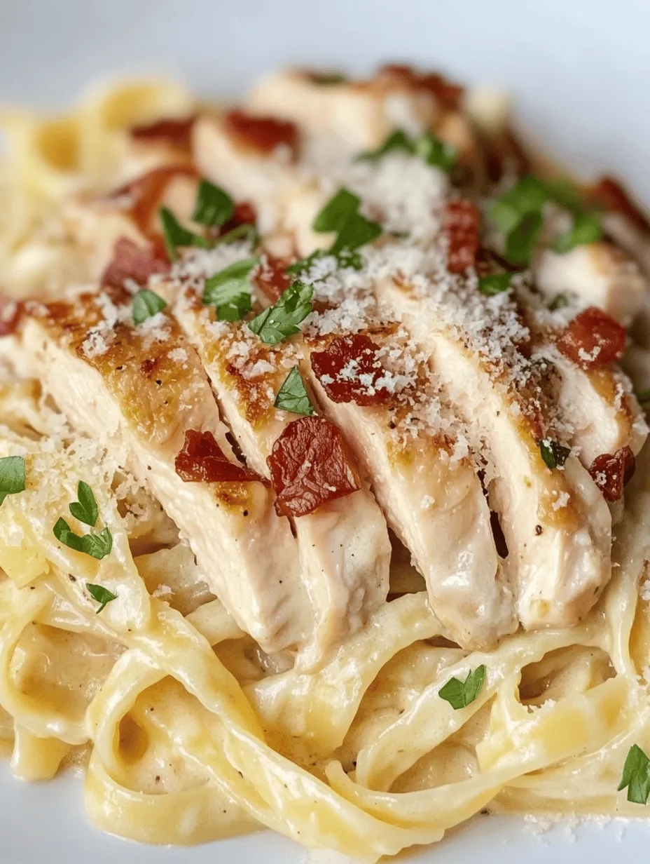 The choice of pasta is crucial when making Chicken Carbonara. While traditional recipes often call for spaghetti, we recommend using fettuccine for a heartier bite. Fettuccine's wider surface area allows it to hold more sauce, ensuring that every bite is rich and flavorful. However, if you prefer spaghetti, feel free to stick with this classic choice.