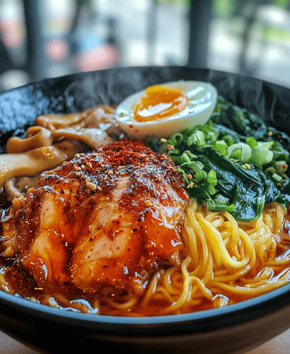 Every great recipe begins with high-quality ingredients, and our Fiery Chicken Ramen with Creamy Garlic Sauce is no exception. Let's take a closer look at the key components that elevate this dish from ordinary to extraordinary.