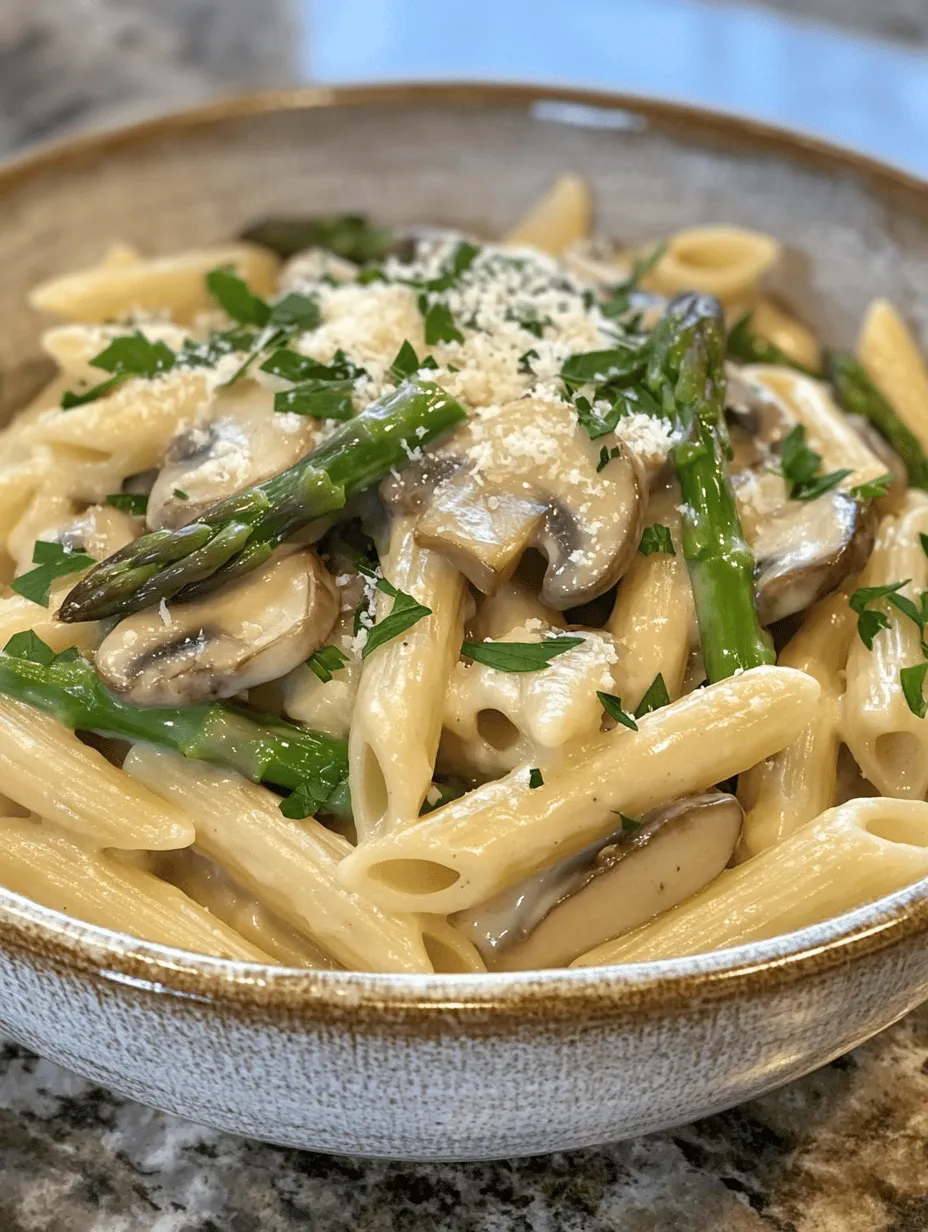 If you're searching for a meal that strikes the perfect balance between indulgence and ease of preparation, look no further than Creamy Mushroom and Asparagus Chicken Penne. This delightful dish combines tender chicken, fresh vegetables, and a luscious creamy sauce, enveloping penne pasta in a symphony of flavors. It's perfect for busy weeknights when you want something hearty yet uncomplicated, but it also shines at special occasions where you wish to impress your guests with a gourmet touch.