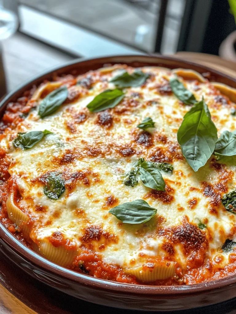 Are you in search of a deliciously satisfying dish that combines comfort and nutrition? Look no further than Easy Spinach and Ricotta Stuffed Shells. This delightful recipe showcases large pasta shells filled with a creamy, flavorful mixture of ricotta cheese and fresh spinach, all smothered in a rich marinara sauce. It's an excellent choice for family dinners, potlucks, or gatherings, providing a hearty meal that will please both vegetarians and pasta enthusiasts alike.