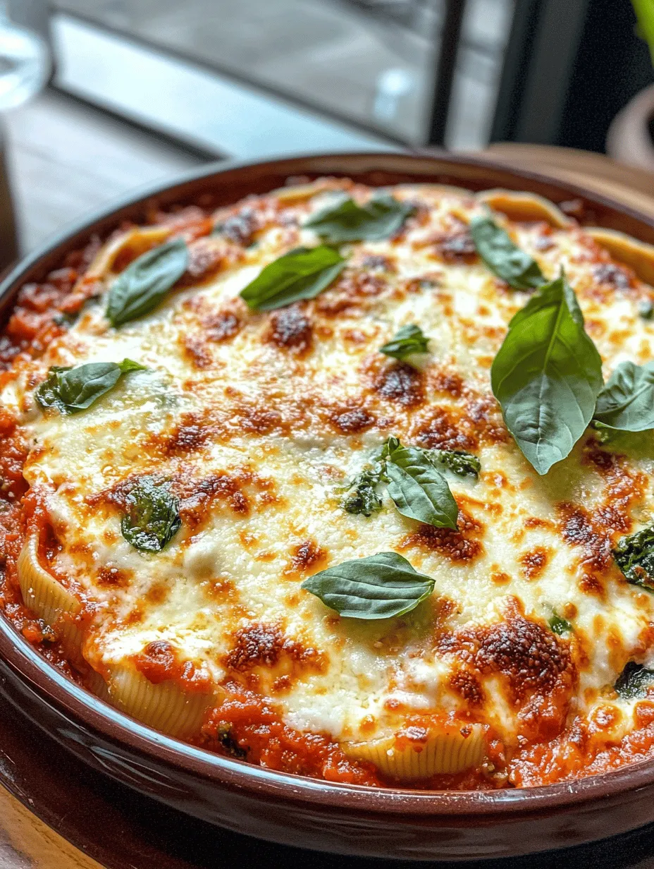 Are you in search of a deliciously satisfying dish that combines comfort and nutrition? Look no further than Easy Spinach and Ricotta Stuffed Shells. This delightful recipe showcases large pasta shells filled with a creamy, flavorful mixture of ricotta cheese and fresh spinach, all smothered in a rich marinara sauce. It's an excellent choice for family dinners, potlucks, or gatherings, providing a hearty meal that will please both vegetarians and pasta enthusiasts alike.