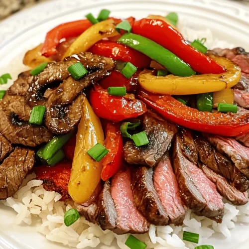 Sizzling Pepper Steak with Onions is not just a meal; it's an experience that encapsulates the essence of home cooking. This dish, known for its vibrant flavors and enticing aroma, combines tender strips of flank steak with the crunch of colorful bell peppers and the sweetness of onions. It's a staple in many households, celebrated for its quick preparation and the ability to impress even the pickiest of eaters. In a world where time is often of the essence, this recipe stands out as a beacon for those seeking an easy yet flavorful dish that can elevate any dinner table.