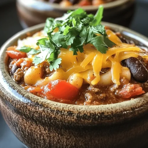 If you're seeking a dish that embodies comfort, warmth, and a kick of flavor, look no further than Spicy Chili Mac Attack. This delightful fusion of classic macaroni and cheese with hearty chili is a dish that can satisfy both your hunger and your taste buds. With its creamy, cheesy base complemented by a medley of spices and hearty ingredients, this recipe stands out as a family favorite for both casual weeknight dinners and festive gatherings.