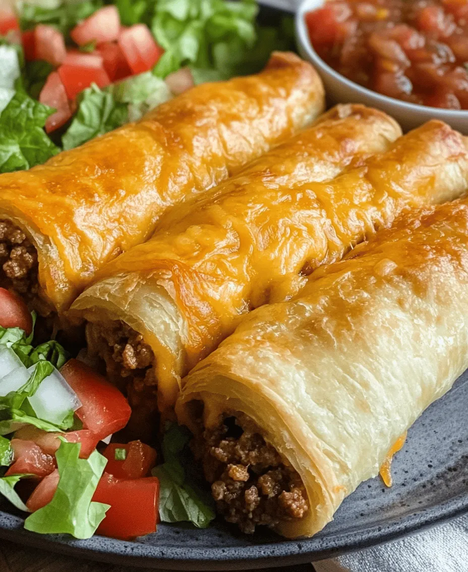 Cheesy Taco Sticks are a delightful fusion of classic taco flavors wrapped in flaky crescent dough, making them a perfect treat for gatherings, family dinners, or simply as satisfying snacks. This recipe uniquely combines the savory goodness of tacos with the convenience of handheld snacks, appealing to both kids and adults alike. Imagine the essence of a taco—seasoned meat, melted cheese, and zesty toppings—encased in a golden, crispy shell that’s easy to hold and eat.