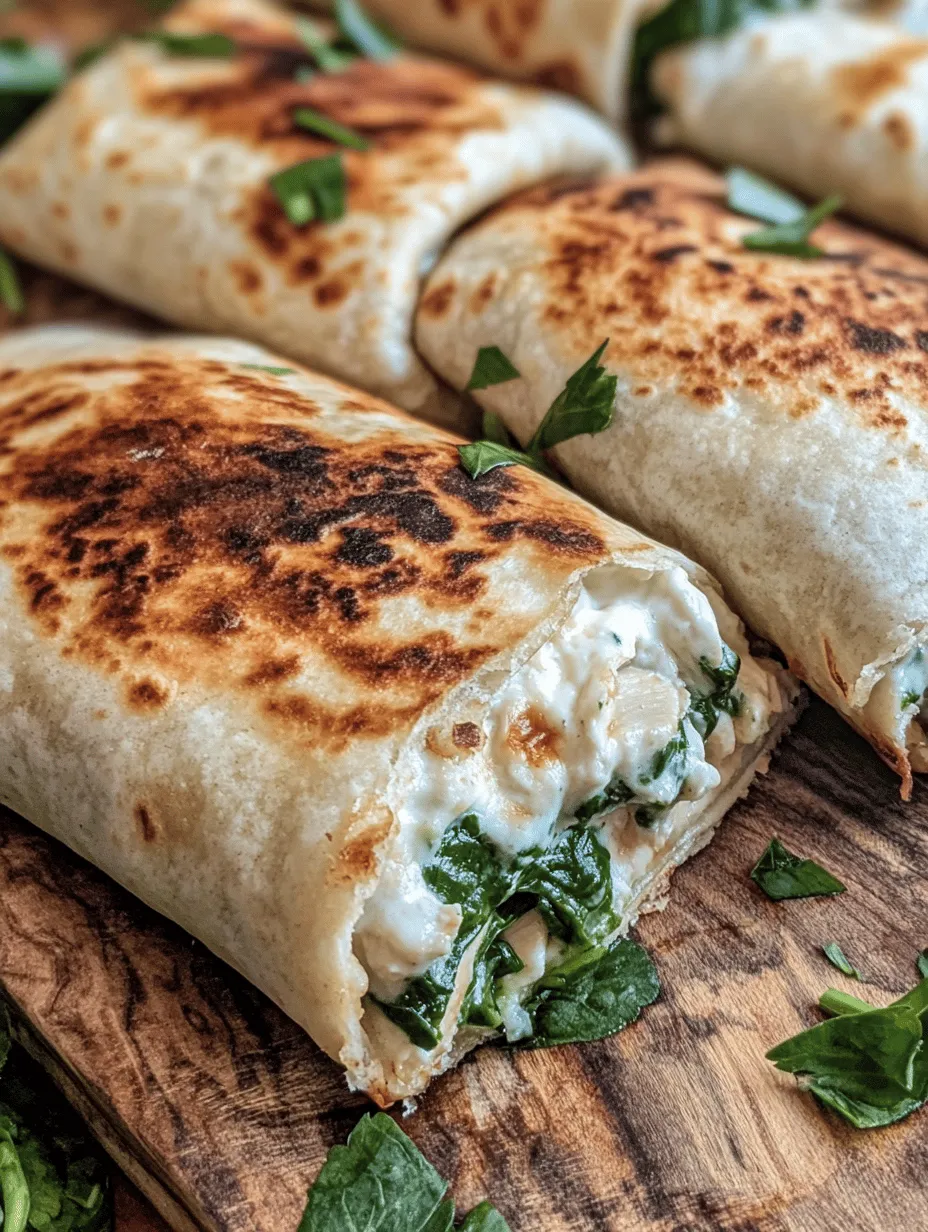 Wraps have surged in popularity in recent years, becoming a go-to meal option for busy individuals and families alike. Their convenience, ease of preparation, and the ability to customize ingredients make them an ideal choice for any occasion. These Cheesy Garlic Chicken Wraps cater to various dietary preferences, whether you're a meat lover, vegetarian, or even following a low-carb diet (simply replace the tortilla with a lettuce wrap).