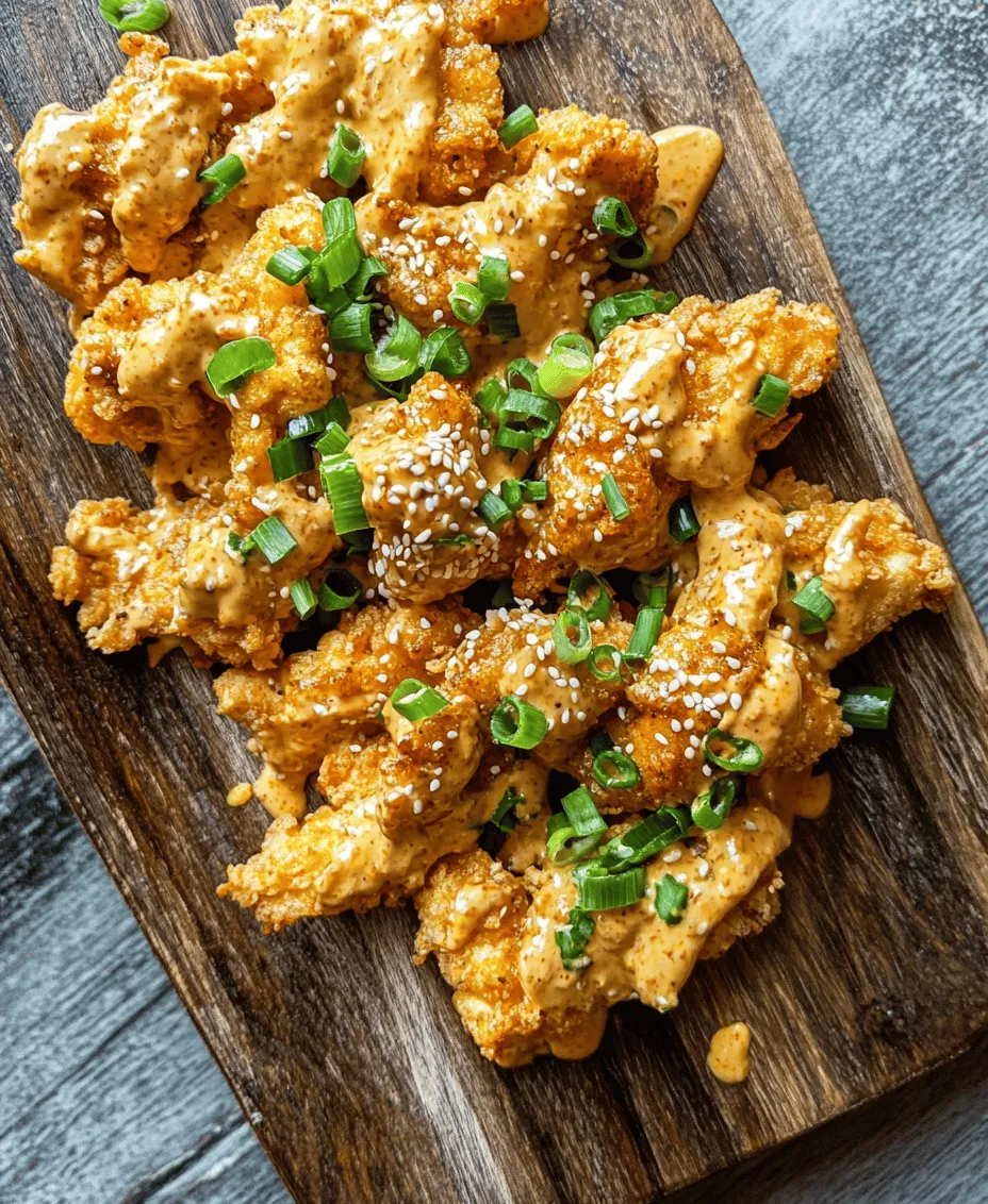 Crispy Bang Bang Chicken has taken the culinary world by storm, transforming from a humble dish into a sensational favorite in restaurants and homes alike. This delightful dish combines the irresistible crunch of perfectly fried chicken with a sauce that packs a flavorful punch. The name itself evokes a sense of excitement, as the vibrant and zesty Bang Bang sauce envelopes the crispy chicken, creating a taste sensation that is both indulgent and satisfying.