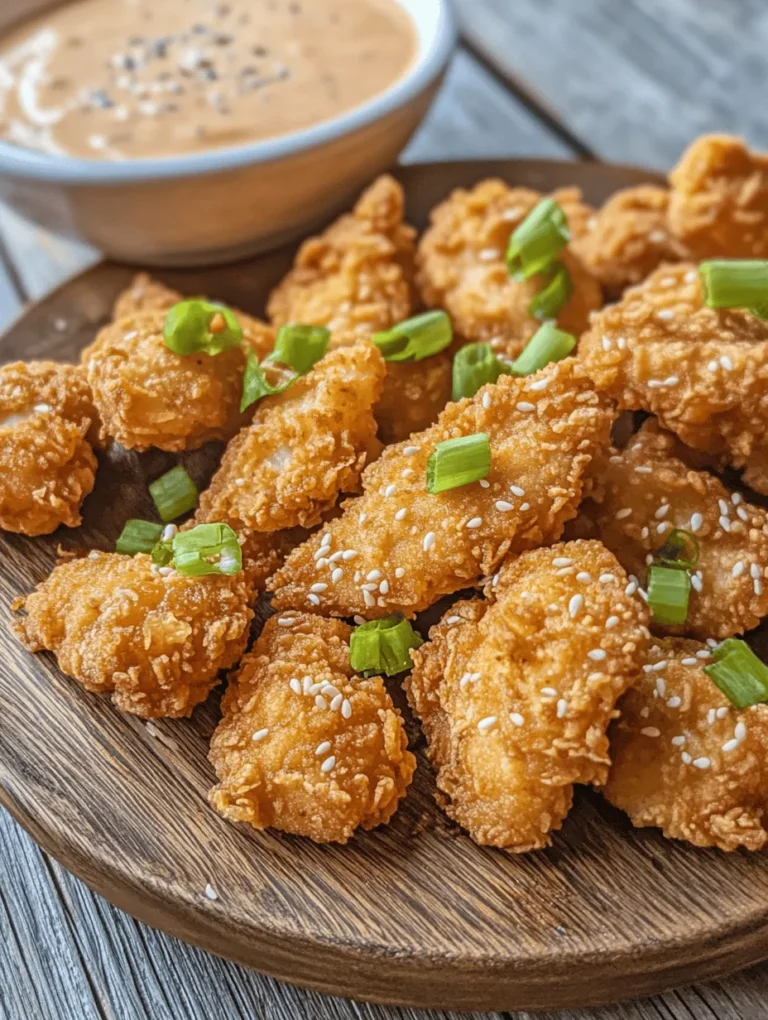 Crispy Bang Bang Chicken has taken the culinary world by storm, transforming from a humble dish into a sensational favorite in restaurants and homes alike. This delightful dish combines the irresistible crunch of perfectly fried chicken with a sauce that packs a flavorful punch. The name itself evokes a sense of excitement, as the vibrant and zesty Bang Bang sauce envelopes the crispy chicken, creating a taste sensation that is both indulgent and satisfying.