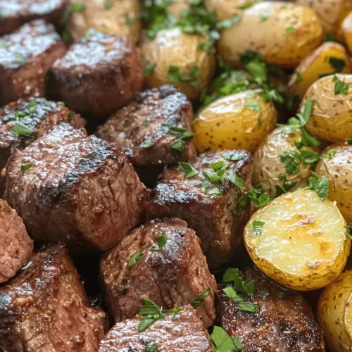 If you're looking for a quick, delicious meal that brings together the rich flavors of steak, the heartiness of potatoes, and the aromatic allure of garlic, look no further than Garlic Butter Steak Bites and Potatoes. This dish has gained immense popularity among home cooks for its effortless preparation and gourmet taste, making it an ideal choice for weeknight dinners or special occasions. The combination of tender steak bites and crispy, buttery potatoes creates a satisfying experience that appeals to both meat lovers and those seeking comfort food.