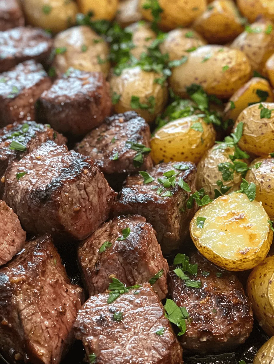 If you're looking for a quick, delicious meal that brings together the rich flavors of steak, the heartiness of potatoes, and the aromatic allure of garlic, look no further than Garlic Butter Steak Bites and Potatoes. This dish has gained immense popularity among home cooks for its effortless preparation and gourmet taste, making it an ideal choice for weeknight dinners or special occasions. The combination of tender steak bites and crispy, buttery potatoes creates a satisfying experience that appeals to both meat lovers and those seeking comfort food.