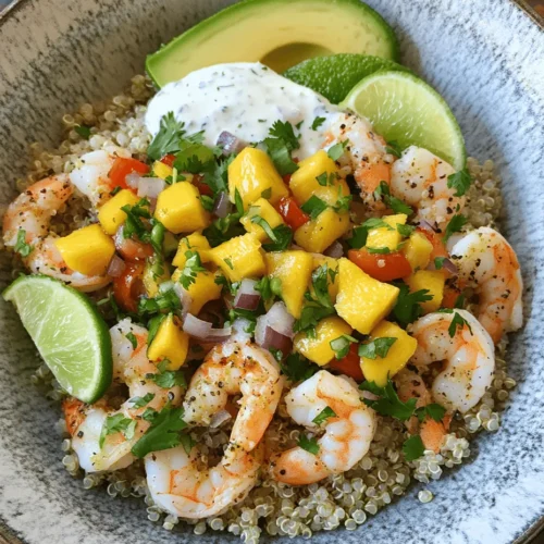 In the world of culinary delights, few combinations are as refreshing and vibrant as shrimp and avocado, especially when paired with the tropical sweetness of mango salsa and a zesty lime-chili sauce. This Shrimp and Avocado Bowl is not just a dish; it’s an experience that brings the essence of summer right to your table. The vivid colors of the ingredients are a feast for the eyes, while the medley of flavors transports you to a sunny beachside, making it the perfect escape no matter the season.