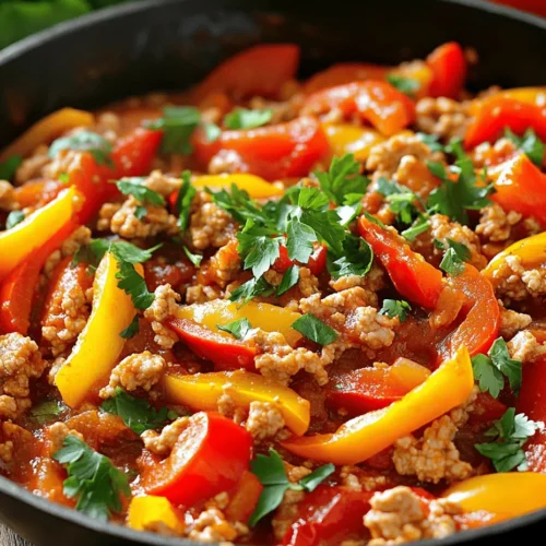If you're looking for a vibrant, nutritious, and quick dinner option, look no further than the Spicy Turkey and Bell Pepper Skillet. This dish combines the lean protein of ground turkey with the colorful crunch of bell peppers, creating a visually appealing and mouthwatering meal that can be prepared in just 30 minutes. Not only is it an excellent choice for busy weeknights, but it also packs a nutritional punch, making it a wholesome addition to any meal plan.