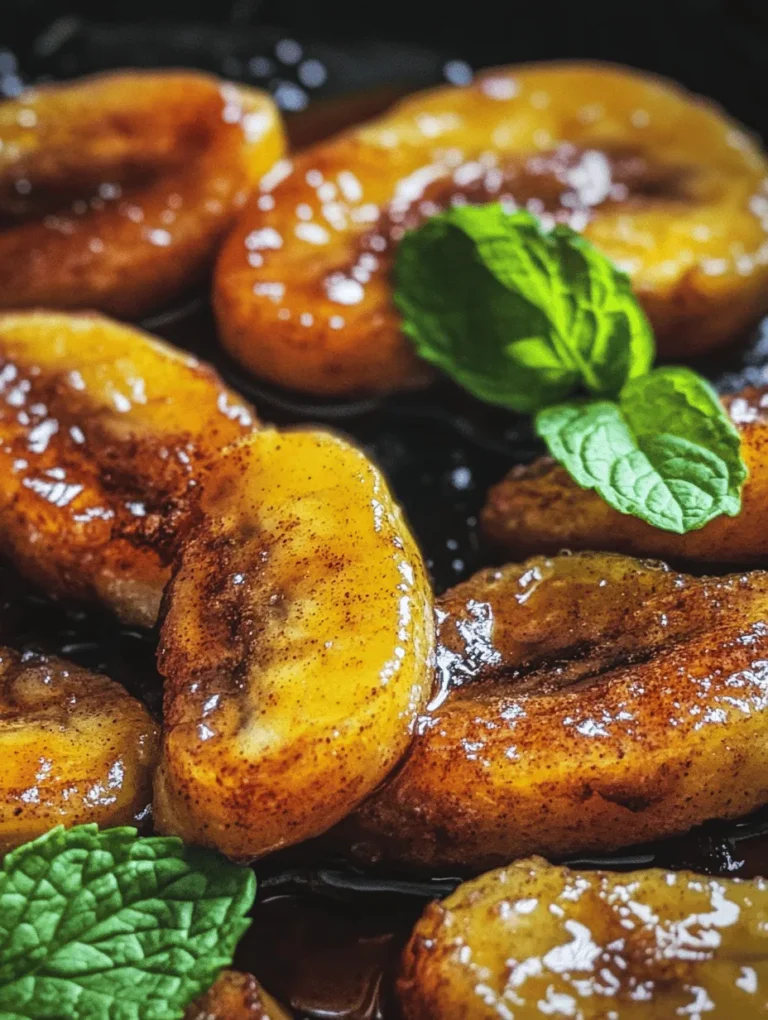 There’s something undeniably comforting about the aroma of cinnamon wafting through the kitchen, mingling with the sweet, tropical scent of ripe bananas. Sweet & Spicy Pan Fried Cinnamon Bananas is more than just a dish; it’s an experience that captures the essence of warmth and nostalgia in every bite. This delightful recipe showcases the perfect balance of flavors—the natural sweetness of bananas, the warmth of cinnamon, and a touch of spice that elevates the dish to new heights. Whether you’re serving it as a decadent breakfast, a delightful snack, or a sumptuous dessert, this dish is versatile enough to fit any occasion.