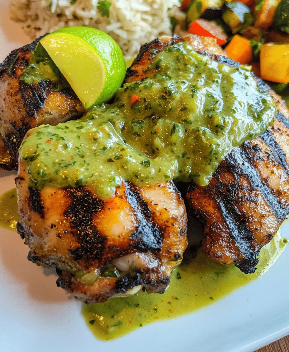 Peruvian cuisine is a vibrant tapestry of flavors, colors, and textures that reflect the rich cultural heritage of Peru. Known for its unique blend of indigenous ingredients and influences from Spanish, African, and Asian cuisines, Peruvian food has garnered international acclaim in recent years. Among the standout dishes, <strong>grilled chicken</strong>, or “pollo a la brasa,” holds a special place in the hearts of many Peruvians. This dish is celebrated for its succulent, smoky flavor and the signature touch of a <strong>creamy green sauce</strong> that elevates it from ordinary to extraordinary.” /></p>
</p>
<h3>Tips for Ensuring an Even Coating of Marinade</h3>
</p>
<p>Achieving an even coating of marinade on your chicken is essential for maximizing flavor and tenderness. Here are some tips to ensure that every piece is well-coated:</p>
</p>
<p>1. <strong>Use a Ziplock Bag</strong>: Place the chicken pieces in a large ziplock bag with the marinade. Seal the bag and massage the chicken through the sides to distribute the marinade evenly. This method not only ensures even coverage but also minimizes cleanup.</p>
</p>
<p>2. <strong>Marinate Overnight</strong>: For the best flavor, allow the chicken to marinate for at least 4 hours, preferably overnight. This extended time allows the marinade to penetrate the meat fully, enhancing the taste and juiciness.</p>
</p>
<p>3. <strong>Flip Occasionally</strong>: If marinating in a bowl, remember to turn the chicken occasionally to ensure all sides are coated. This step is crucial, especially if you are unable to marinate overnight.</p>
</p>
<p>4. <strong>Reserve Some Marinade</strong>: Set aside a small amount of the marinade before adding it to the chicken. This reserved portion can be brushed over the chicken while grilling for an extra burst of flavor without cross-contamination.</p>
</p>
<h3>Detailed Grilling Instructions</h3>
</p>
<p>Grilling the chicken to perfection requires attention to detail. Follow these steps for a deliciously grilled Peruvian chicken.</p>
</p>
<h4>Preheating the Grill for Optimal Cooking</h4>
</p>
<p>1. <strong>Prepare the Grill</strong>: Start by cleaning the grill grates with a grill brush to remove any leftover residue from previous cooking. This step is essential for preventing sticking and achieving perfect grill marks.</p>
</p>
<p>2. <strong>Preheat the Grill</strong>: Preheat your grill to medium-high heat (about 375°F to 400°F). If you’re using a charcoal grill, let the coals burn until they are covered with white ash. For gas grills, simply ignite and set to the desired temperature. Preheating is vital as it ensures that the chicken sears quickly, locking in juices.</p>
</p>
<h4>Techniques for Checking Doneness and Achieving Perfect Grill Marks</h4>
</p>
<p>1. <strong>Placement on the Grill</strong>: Once the grill is hot, place the marinated chicken directly onto the grill grates. Make sure not to overcrowd the grill; give each piece enough space for the heat to circulate.</p>
</p>
<p>2. <strong>Timing</strong>: Grill the chicken for about 6 to 7 minutes on the first side without moving it. This will allow for those beautiful grill marks to form. After 6 to 7 minutes, flip the chicken over and grill for an additional 5 to 6 minutes on the other side.</p>
</p>
<p>3. <strong>Checking Doneness</strong>: The best way to check if the chicken is done is to use a meat thermometer. Insert it into the thickest part of the chicken; it should read 165°F for safe consumption. If you don’t have a thermometer, ensure that the juices run clear when you cut into the chicken.</p>
</p>
<p>4. <strong>Creating Grill Marks</strong>: For those coveted crosshatch grill marks, rotate the chicken 90 degrees halfway through grilling each side. This technique creates an appealing presentation and enhances the visual appeal of your dish.</p>
</p>
<p>5. <strong>Letting the Chicken Rest After Grilling</strong>: Once grilled to perfection, remove the chicken from the grill and let it rest for about 5 minutes before serving. This resting period allows the juices to redistribute throughout the meat, ensuring that every bite is tender and juicy.</p>
</p>
<h3>Crafting the Creamy Green Sauce</h3>
</p>
<p>The creamy green sauce is a signature component of this Peruvian dish, adding richness and flavor that perfectly complements the grilled chicken. Here’s how to make it:</p>
</p>
<h4>Step-by-Step Guide to Making the Sauce</h4>
</p>
<p>1. <strong>Gather Ingredients</strong>: You will need fresh cilantro, jalapeño (or serrano for more heat), garlic, mayonnaise, Greek yogurt, lime juice, and a pinch of salt.</p>
</p>
<p>2. <strong>Blend the Ingredients</strong>: In a blender or food processor, combine 1 cup of fresh cilantro leaves, 1 jalapeño (seeded for milder flavor), 2 cloves of garlic, 1/2 cup of mayonnaise, 1/4 cup of Greek yogurt, the juice of one lime, and a pinch of salt.</p>
</p>
<p>3. <strong>Blend Until Smooth</strong>: Pulse the mixture until it is smooth and creamy, scraping down the sides as needed. The goal is to have a sauce that is well-blended without any chunks.</p>
</p>
<p>4. <strong>Adjust the Flavor</strong>: Taste the sauce and adjust the lime juice, salt, or heat level to your preference. If you prefer a thicker sauce, add more Greek yogurt; for a thinner consistency, add a splash of water or extra lime juice.</p>
</p>
<h4>Suggestions for Utilizing Leftover Sauce or Variations of the Sauce</h4>
</p>
<p>– <strong>Leftover Uses</strong>: This sauce is incredibly versatile. Use it as a dip for fresh vegetables, a spread for sandwiches, or a topping for tacos and burritos.</p>
</p>
<p>– <strong>Variations</strong>: Feel free to experiment by adding avocado for a richer flavor, or substitute sour cream for the yogurt. You can also add spices like cumin or smoked paprika to give it a different flair.</p>
</p>
<h3>Serving Suggestions</h3>
</p>
<p>To enhance your dining experience, consider these complementary side dishes that pair well with your Peruvian grilled chicken:</p>
</p>
<p>1. <strong>Rice</strong>: Serve the chicken over a bed of fluffy white rice or cilantro lime rice to soak up the delicious sauce.</p>
</p>
<p>2. <strong>Roasted Vegetables</strong>: A medley of roasted vegetables like bell peppers, zucchini, and corn makes a colorful and healthy addition to your plate.</p>
</p>
<p>3. <strong>Fresh Salads</strong>: A simple green salad with a light vinaigrette balances the richness of the chicken and sauce. You may also consider a corn salad for added sweetness.</p>
</p>
<h4>Presentation Tips for an Appealing Plate</h4>
</p>
<p>– <strong>Layering</strong>: Start with the rice as a base, then add the grilled chicken on top, drizzling generously with the creamy green sauce.</p>
</p>
<p>– <strong>Garnishes</strong>: Consider garnishing with additional cilantro, lime wedges, or even sliced jalapeños for an extra pop of color.</p>
</p>
<p>– <strong>Color Contrast</strong>: Use vibrant vegetables or a colorful salad to create an eye-catching contrast on the plate, enhancing visual appeal.</p>
</p>
<h3>Nutritional Information</h3>
</p>
<p>This Peruvian grilled chicken recipe is not only delicious but also packed with nutritional benefits:</p>
</p>
<p>– <strong>Protein</strong>: Chicken is an excellent source of lean protein, essential for muscle repair and growth.</p>
</p>
<p>– <strong>Healthy Fats</strong>: The creamy green sauce contains healthy fats from the mayonnaise and Greek yogurt, which can help with nutrient absorption and provide energy.</p>
</p>
<p>– <strong>Fresh Ingredients</strong>: The use of fresh herbs like cilantro and lime not only adds flavor but also provides antioxidants and vitamins.</p>
</p>
<p>This recipe balances protein, healthy fats, and fresh ingredients, making it a wholesome choice for both family dinners and special occasions.</p>
</p>
<h3>Conclusion</h3>
</p>
<p>The flavors and experience of making Peruvian grilled chicken with creamy green sauce bring a delightful taste of Peru into your kitchen. With a perfectly marinated chicken grilled to juicy perfection and a vibrant sauce to complement it, this dish is sure to impress family and friends alike.</p>
</p>
<p>I encourage you to try this recipe and embrace the vibrant tastes of Peru. Cooking is not just about feeding our bodies; it’s about sharing joy and creating memories around the dining table. Enjoy the process, savor the flavors, and share this delicious meal with your loved ones. Happy cooking!</p>
<div id=