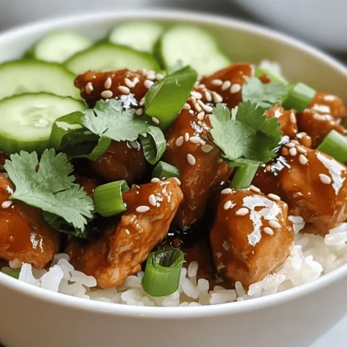 The marinade is a crucial component of Sticky Chicken Rice Bowls, transforming ordinary chicken into an explosion of flavor. Let’s break down the key ingredients: