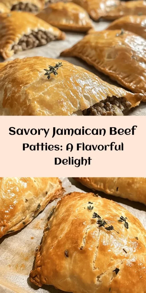 Get ready to elevate your snack game with these delicious Jamaican Beef Patties! Packed with flavorful ground beef mixed with spices, fresh herbs, and a kick from Scotch bonnet pepper, these pastries are sure to impress. The golden, flaky dough is simple to whip up, and the patty assembly is fun for the whole family. Perfect as an appetizer or a tasty meal, follow this easy recipe to bring a taste of Jamaica to your kitchen! Enjoy every bite!