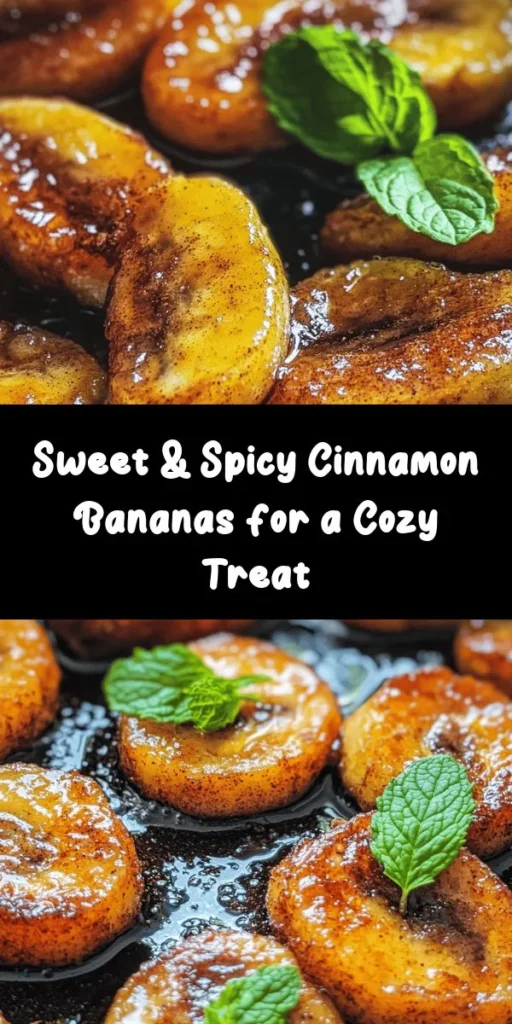 Elevate your dessert game with these Sweet & Spicy Pan Fried Cinnamon Bananas! This quick and easy recipe features ripe bananas caramelized in a bubbling mixture of butter, brown sugar, and warm spices. Perfectly golden and delicious, these bananas are a fantastic treat on their own or as a delightful topping for pancakes or ice cream. Add a drizzle of honey and a sprinkle of fresh mint for an extra touch. Indulge in this simple yet satisfying dessert today!