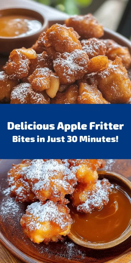 Indulge in the irresistible goodness of these Apple Fritter Bites! Made with fresh apples and a hint of cinnamon, these delightful treats are easy to whip up in just 30 minutes. Simply mix your batter, fry until golden, and dust with powdered sugar for a sweet finishing touch. Perfect for breakfast or dessert, these crispy bites are delicious when served warm with caramel sauce or vanilla ice cream. Enjoy the fall flavors any time!