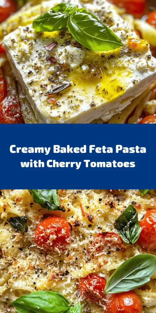 Discover the creamy, dreamy world of Baked Feta Pasta Delight! This simple and delicious recipe features oven-baked feta and cherry tomatoes creating a rich sauce that pairs perfectly with your favorite pasta. Just combine the ingredients, bake, and mix for a comforting meal ready in under 40 minutes. Perfect for those busy days or a cozy dinner night, it’s topped with fresh basil and optional Parmesan, making it a must-try for every pasta lover!