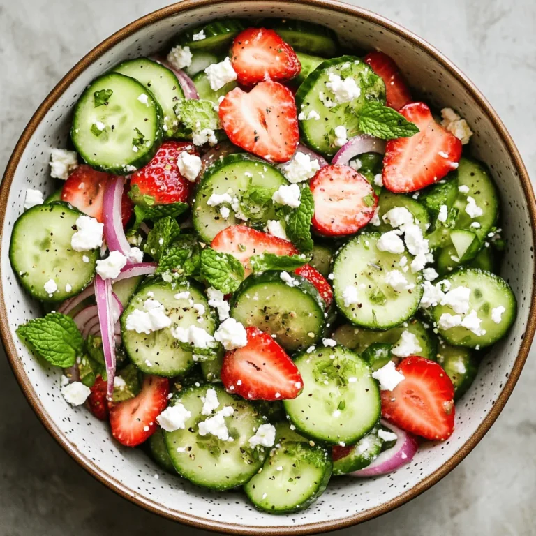 As the warm sun begins to shine and the days grow longer, the craving for light, refreshing meals becomes inevitable. One of the best ways to embrace the season is by preparing vibrant salads that not only burst with flavor but also provide essential nutrients. Among these, the Refreshing Cucumber Strawberry Salad stands out as a delightful combination of crisp cucumbers, sweet strawberries, and aromatic herbs, creating an irresistible dish that embodies the essence of summer.