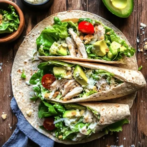 To create the Ultimate Chicken Caesar Wraps, we’ll be using a selection of fresh, wholesome ingredients that not only provide great taste but also contribute to a balanced meal. Let’s take a closer look at the primary ingredients and their roles in this dish: