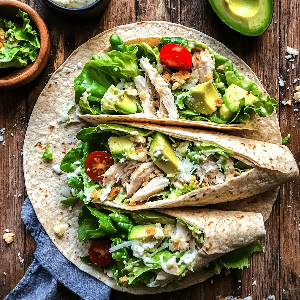 To create the Ultimate Chicken Caesar Wraps, we’ll be using a selection of fresh, wholesome ingredients that not only provide great taste but also contribute to a balanced meal. Let’s take a closer look at the primary ingredients and their roles in this dish: