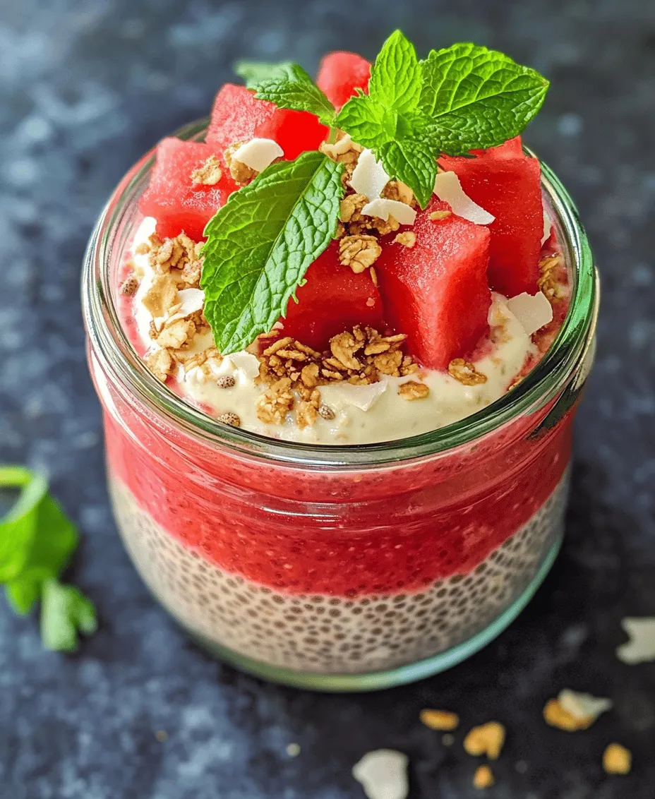 As the sun rises on a warm summer day, there's nothing quite like a light and refreshing breakfast to kickstart your morning. Enter the Watermelon Chia Pudding Breakfast Jar—a vibrant and nutritious treat that promises to awaken your senses and fuel your day. This recipe beautifully marries the natural sweetness of watermelon with the health benefits of chia seeds, creating a breakfast that is not only visually stunning but also power-packed with essential nutrients.
