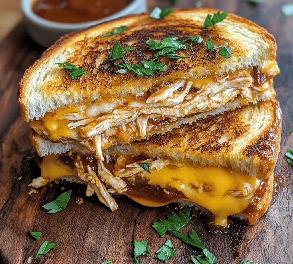 To create a truly satisfying BBQ Chicken Grilled Cheese, selecting the right ingredients is essential. Each component plays a crucial role in building layers of flavor that elevate this sandwich from ordinary to extraordinary. Below, we’ll explore the core components of this delightful dish.