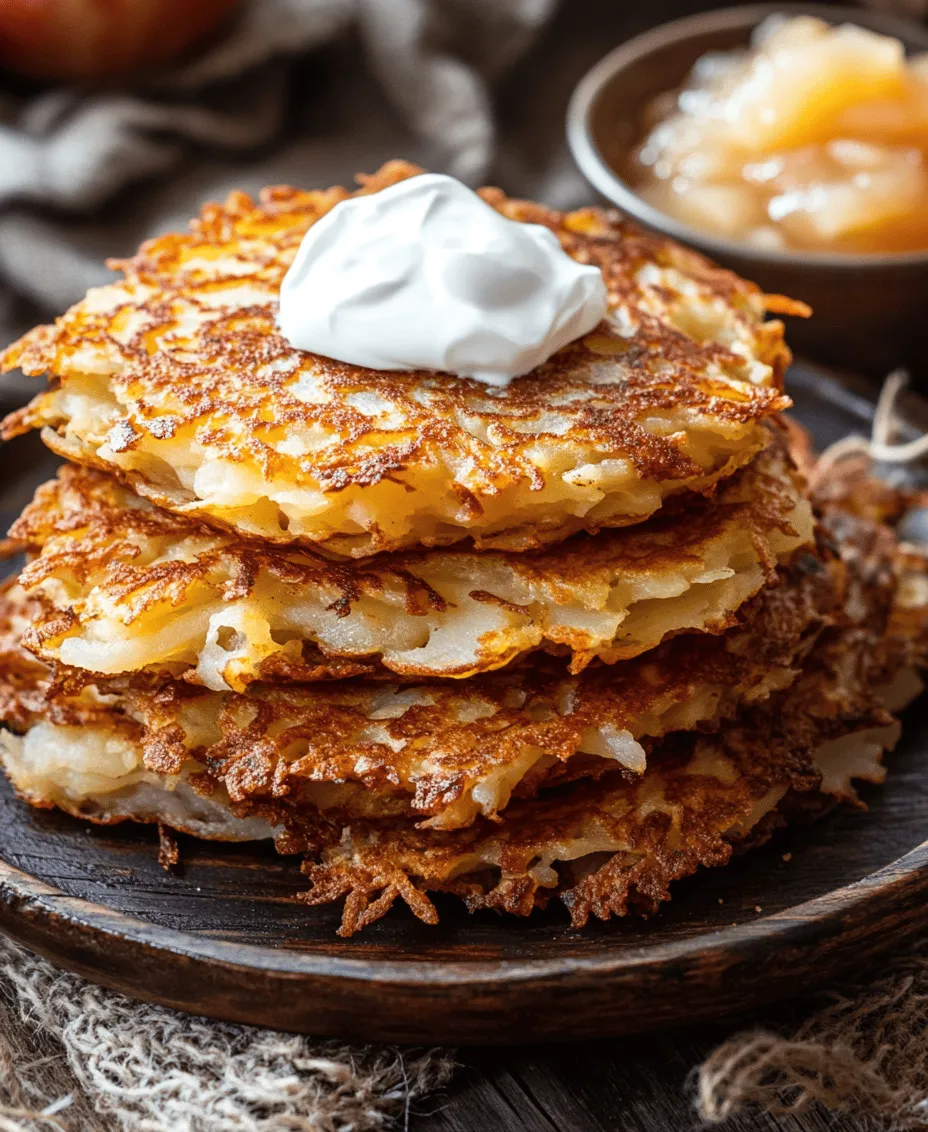 German potato pancakes, known as <strong>Reibekuchen</strong> or <strong>Kartoffelpuffer</strong>, are a beloved dish with deep roots in German culinary tradition. These pancakes are not only a staple in German households but also a popular street food, often enjoyed at festive markets during the winter months. Their cultural significance goes beyond mere sustenance; they represent comfort and warmth, evoking memories of family gatherings and traditional celebrations.” /></p>
</p>
<h2>Shaping and Frying the Panccakes</h2>
</p>
<p>Creating crispy authentic German potato pancakes, or “Reibekuchen,” begins with the crucial step of shaping and frying. Once the potato mixture is prepared, it’s time to form the pancakes, which can be a bit tricky yet rewarding.</p>
</p>
<h3>Techniques for Forming Pancakes</h3>
</p>
<p>To achieve the perfect shape, take a handful of the potato mixture and squeeze it gently to remove excess moisture. This step is essential, as moisture can lead to soggy pancakes instead of the desired crispiness. After squeezing, flatten the mixture into a round disk about half an inch thick.</p>
</p>
<p>When shaping the pancakes, it’s important to keep them uniform in size for even cooking. A good size is approximately 3 to 4 inches in diameter. Consider using a measuring cup or your hands for consistency.</p>
</p>
<h3>Significance of Spacing Them Out</h3>
</p>
<p>When frying the pancakes, ensure there’s enough space between each one in the skillet. This prevents them from steaming and allows for proper browning. Depending on the size of your skillet, you may need to fry the pancakes in batches. Overcrowding can lead to uneven cooking and a lack of that coveted crispy exterior.</p>
</p>
<h3>Visual Cues for Determining the Perfect Frying Time</h3>
</p>
<p>Proper frying technique will yield perfectly browned, crispy potato pancakes. Start heating your oil in a heavy skillet over medium-high heat. Once the oil is hot (you can test this by dropping a small amount of the potato mixture into the oil; it should sizzle immediately), carefully place the formed pancakes into the pan.</p>
</p>
<p>Cook each side for about 4-5 minutes, or until golden brown. The edges should look crisp, and there should be a lovely golden hue. Use a spatula to peek underneath; if the bottom is golden, it’s time to flip. Avoid flipping too early, as this can cause the pancakes to break apart.</p>
</p>
<h2>Draining and Serving</h2>
</p>
<p>Once the pancakes are perfectly fried, the next step is to drain any excess oil to maintain their crisp texture.</p>
</p>
<h3>Best Practices for Draining Excess Oil</h3>
</p>
<p>To drain the pancakes effectively, use a slotted spatula to transfer them from the skillet to a plate lined with paper towels. The towels will absorb the excess oil, keeping your pancakes light and crispy. It’s advisable to serve them immediately for the best texture, but if you’re making them in batches, keep them warm in an oven set to low heat.</p>
</p>
<h3>Traditional Serving Suggestions</h3>
</p>
<p>Traditionally, German potato pancakes are served with a dollop of sour cream and a side of applesauce. The creamy sour cream complements the crispy pancakes beautifully, while the sweetness of applesauce provides a delightful contrast. You can also sprinkle a bit of fresh chives or parsley on top for added flavor and an appealing presentation.</p>
</p>
<h2>Exploring Variations and Customizations</h2>
</p>
<p>While the classic version of German potato pancakes is delicious, there are plenty of ways to customize the recipe to suit your taste or dietary needs.</p>
</p>
<h3>Adding Herbs and Spices</h3>
</p>
<p>Incorporating fresh herbs or spices can elevate your potato pancakes to a new level. Consider adding finely chopped chives, parsley, or dill to the mixture for a burst of flavor. For a bit of heat, a pinch of cayenne pepper or smoked paprika can add a delightful kick. Feel free to experiment with various herbs to find your perfect combination.</p>
</p>
<h3>Vegetarian and Vegan Adaptations</h3>
</p>
<p>For those following a vegetarian or vegan diet, this recipe can easily be adapted. You can replace the egg with a flaxseed meal (1 tablespoon of flaxseed mixed with 2.5 tablespoons of water, let it sit for a few minutes until it thickens) or a commercial egg substitute. Additionally, ensure that the oil used for frying is plant-based. The rest of the ingredients remain the same, allowing everyone to enjoy these crispy delights.</p>
</p>
<h3>Creative Ideas for Toppings and Sides</h3>
</p>
<p>Beyond the traditional sour cream and applesauce, there are numerous creative toppings you can try. For a Mediterranean twist, top the pancakes with tzatziki sauce and diced cucumbers. For a heartier option, consider serving them with sautéed mushrooms or a fresh spinach salad. You can also pile on fresh avocado slices and a sprinkle of feta cheese for a delicious fusion twist.</p>
</p>
<h2>Cultural Context and Historical Background</h2>
</p>
<h3>The Origin of Potato Pancakes in German Cuisine</h3>
</p>
<p>Potato pancakes have a rich history in German cuisine, dating back to the 18th century. Originating in rural areas where potatoes were a staple food, these pancakes provided a hearty and inexpensive meal. Known variably as “Reibekuchen,” “Kartoffelpuffer,” or “Erdäpfelpuffer,” they are a beloved comfort food throughout Germany.</p>
</p>
<p>Regional variations exist, with each area adding its unique touch. For instance, in some regions, grated carrots or onions are added to the potato mixture, enhancing flavor and texture. The dish has become a popular street food, often served at fairs and festivals, enjoyed by locals and tourists alike.</p>
</p>
<h3>Modern Adaptations</h3>
</p>
<p>In contemporary cooking, potato pancakes have maintained their popularity, appearing on diverse menus worldwide. Chefs are reimagining this classic dish, incorporating different ingredients and serving styles. The rise of the farm-to-table movement has also led to a resurgence in traditional recipes, as people seek to connect with their culinary heritage.</p>
</p>
<h2>Nutritional Information</h2>
</p>
<h3>Caloric Breakdown</h3>
</p>
<p>When it comes to enjoying crispy German potato pancakes, understanding their nutritional content can help you incorporate them into a balanced diet. A typical serving (two pancakes) contains approximately 300-400 calories, depending on the amount of oil used for frying. The main nutritional components include carbohydrates from the potatoes, some protein from the egg, and fats from the frying oil.</p>
</p>
<h3>Balancing the Dish</h3>
</p>
<p>To enjoy potato pancakes as part of a balanced meal, consider pairing them with a side of lean protein, such as grilled chicken or fish, and a fresh salad. This will not only enhance the flavor but also provide essential nutrients, making your meal more satisfying and wholesome.</p>
</p>
<h2>Conclusion</h2>
</p>
<p>Mastering the technique for crispy German potato pancakes is a delightful culinary journey that connects you to a rich cultural history. With their satisfying crunch and comforting flavors, these pancakes are sure to impress family and friends alike.</p>
</p>
<p>Encourage your loved ones to join you in the kitchen and try this recipe, sharing the joy of cooking together. The experience of gathering around the table to enjoy homemade potato pancakes fosters lasting memories and strengthens bonds. As you explore the variations and adaptations of this traditional dish, remember that each pancake tells a story—one of warmth, tradition, and the simple pleasure of good food.</p>
<div id=