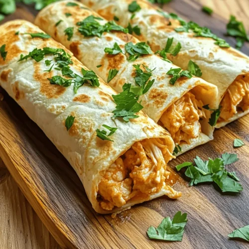 Are you looking for a quick and delicious meal that can satisfy your cravings and fit seamlessly into a busy lifestyle? Look no further than Cheesy Garlic Chicken Wraps! This mouthwatering dish combines tender, shredded chicken with creamy cheese and aromatic garlic, all wrapped in a soft tortilla. Perfect for weeknight dinners, family gatherings, or a satisfying lunch, these wraps are not only versatile but also incredibly easy to prepare, making them an ideal choice for both novice cooks and seasoned chefs alike.