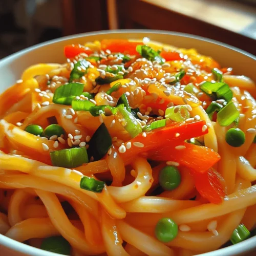 In recent years, Asian cuisine has captivated food enthusiasts around the globe, with dishes such as udon noodles rising to prominence in many households. Known for their chewy texture and ability to absorb flavors, udon noodles are a versatile staple that can be transformed into a variety of meals. If you’re on the hunt for a quick, flavorful dish that can be prepared in under 30 minutes, look no further than this Quick & Zesty Chili Oil Udon Noodles recipe. It marries the umami richness of soy sauce, the aromatic kick of chili oil, and the freshness of vegetables, making it not only a satisfying meal but also a delightful culinary experience suitable for any occasion.