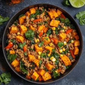 If you're searching for a nutritious, flavorful, and easy-to-make meal that can be whipped up in a flash, look no further than the Ground Turkey Sweet Potato Skillet. This delightful one-pan dish not only checks all the boxes for a busy weeknight dinner but also offers a balanced meal that satisfies the palate while nourishing the body. The combination of ground turkey and sweet potatoes creates a hearty and comforting dish that is as versatile as it is delicious.