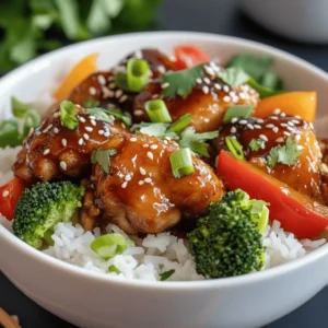 Sticky Chicken Rice Bowls are a culinary delight that brings together the rich, complex flavors of Asian cuisine in a simple, satisfying meal. This dish is not just about taste; it embodies the perfect balance of sweetness and savory notes that characterize many beloved Asian recipes. The combination of tender chicken, fragrant jasmine rice, and a deliciously sticky sauce makes it a standout choice for any meal.