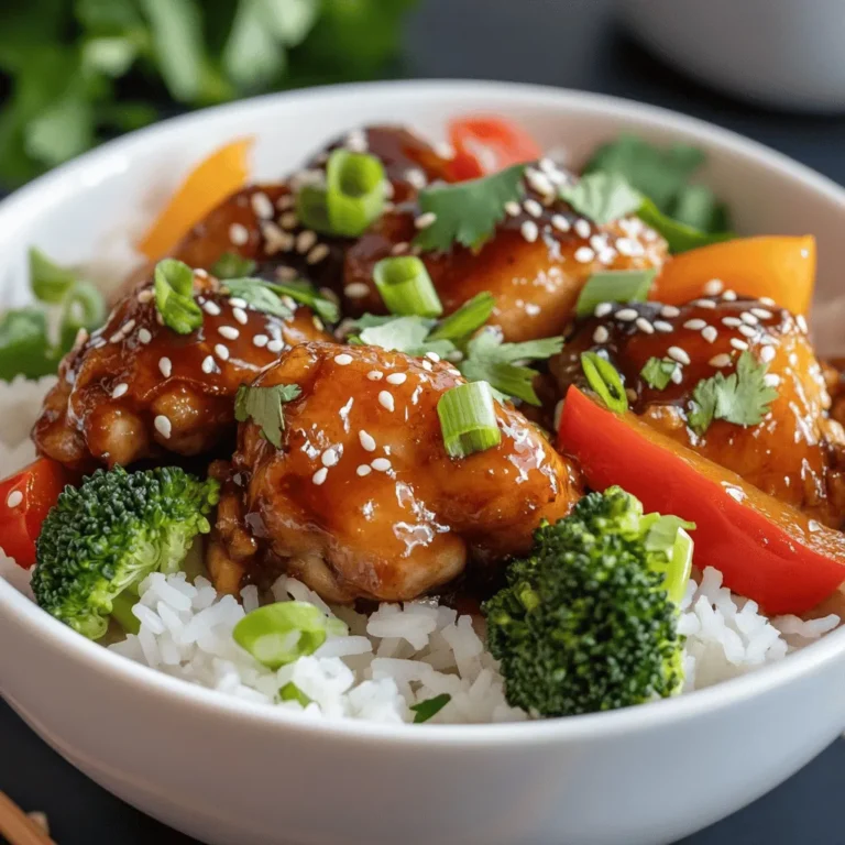 Sticky Chicken Rice Bowls are a culinary delight that brings together the rich, complex flavors of Asian cuisine in a simple, satisfying meal. This dish is not just about taste; it embodies the perfect balance of sweetness and savory notes that characterize many beloved Asian recipes. The combination of tender chicken, fragrant jasmine rice, and a deliciously sticky sauce makes it a standout choice for any meal.