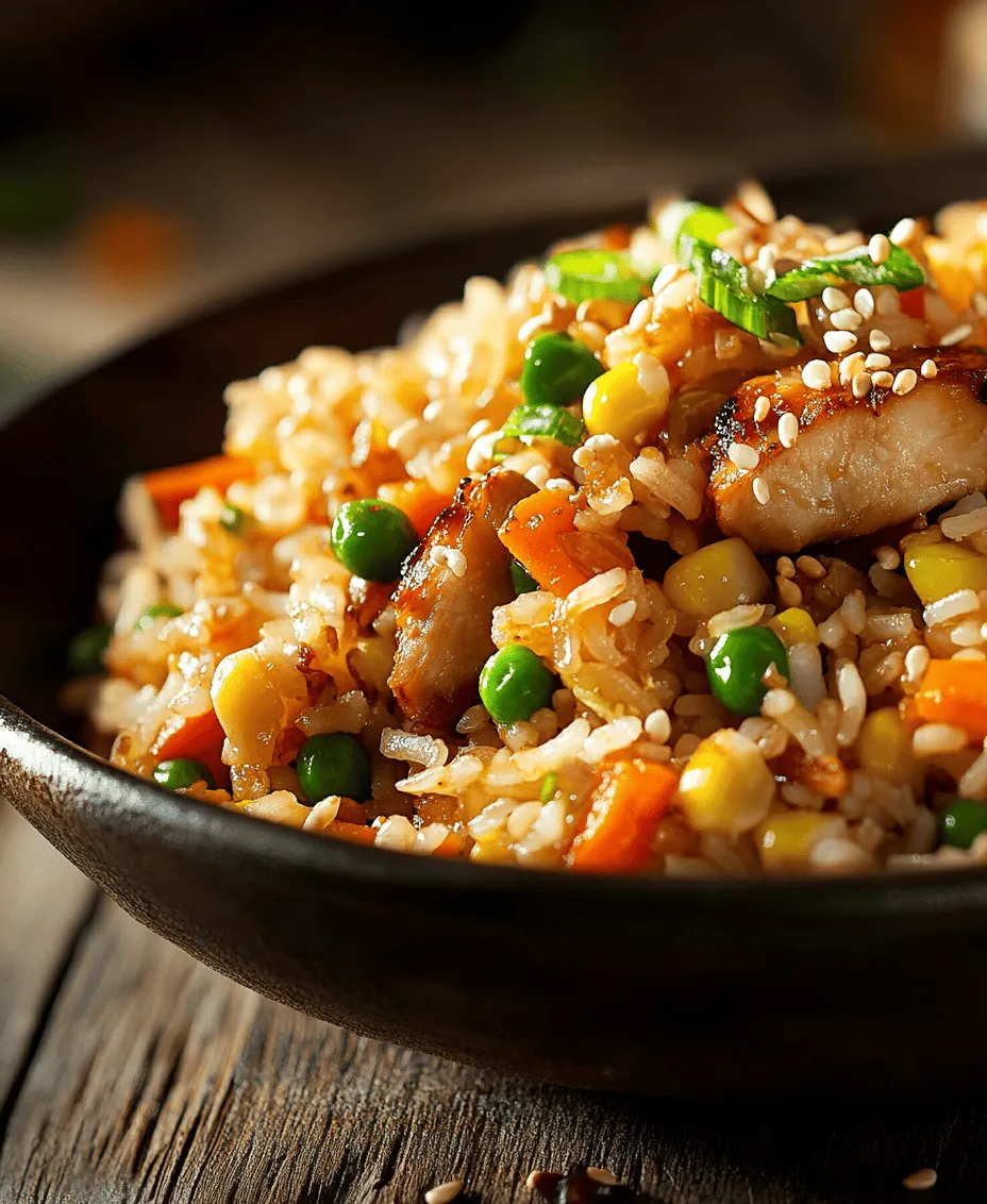 The art of cooking is a journey that invites us to explore flavors, techniques, and cultural traditions. One dish that beautifully encapsulates this adventure is Savory Japanese BBQ Chicken Fried Rice. This recipe is not just a meal; it’s an experience that brings together the rich umami flavors of Japanese cuisine with the comforting familiarity of fried rice. In an age where fusion cooking reigns supreme, this dish stands out as a testament to the harmonious blend of culinary influences. It combines the smoky, sweet taste of grilled chicken marinated in traditional Japanese seasonings with the satisfying texture of perfectly cooked rice.