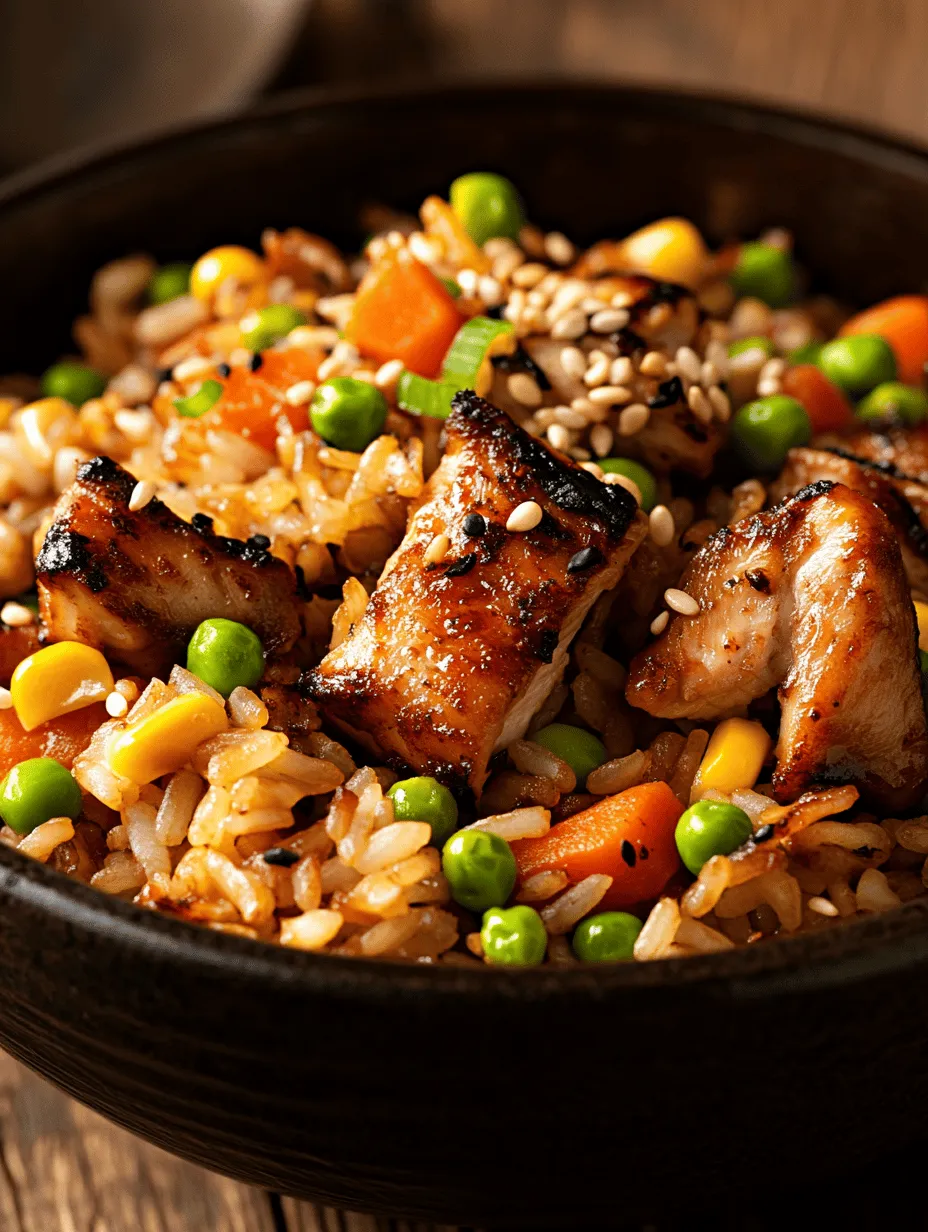 The art of cooking is a journey that invites us to explore flavors, techniques, and cultural traditions. One dish that beautifully encapsulates this adventure is Savory Japanese BBQ Chicken Fried Rice. This recipe is not just a meal; it’s an experience that brings together the rich umami flavors of Japanese cuisine with the comforting familiarity of fried rice. In an age where fusion cooking reigns supreme, this dish stands out as a testament to the harmonious blend of culinary influences. It combines the smoky, sweet taste of grilled chicken marinated in traditional Japanese seasonings with the satisfying texture of perfectly cooked rice.