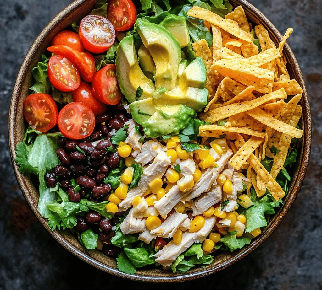 A successful salad is often the result of carefully selected ingredients. The Tex-Mex Chopped Chicken Salad is no exception, as it showcases a blend of fresh vegetables, quality protein, and aromatic herbs and spices that together create a symphony of flavors. Let’s explore the key components that make this salad truly special.