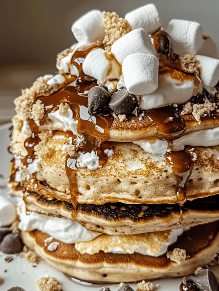 Imagine stepping into a sun-drenched morning, the air filled with the sweet aroma of chocolate and marshmallows, reminiscent of summer nights spent around a crackling campfire. Our Irresistible S’mores Pancakes Delight recipe captures this blissful experience, merging the classic campfire treat with the fluffy, comforting appeal of pancakes. This delightful breakfast treat is not just a meal; it's a celebration of flavors that can transport you to your fondest camping memories, no matter the season.