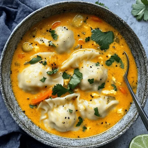 If you’re looking for a dish that brings warmth and joy, look no further than Heavenly Curry Dumpling Soup. This exquisite recipe harmoniously combines the heartiness of dumplings with the warming embrace of a fragrant curry-infused broth. The appeal of this dish lies not just in its taste, but also in its comforting nature – perfect for cozy evenings or gatherings with loved ones. The delicate balance of flavors and textures creates an experience that is both satisfying and nourishing.