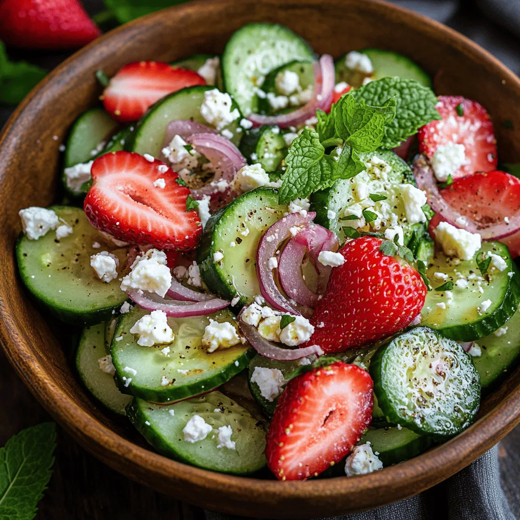 As the sun shines brighter and the temperatures rise, our cravings shift toward light, refreshing meals that complement the warm weather. Salads are a quintessential choice during these months, offering a multitude of flavors and textures while also being quick to prepare. Among the plethora of salad options, the Refreshing Cucumber Strawberry Salad stands out for its unique combination of ingredients that deliver both freshness and a delightful sweetness.