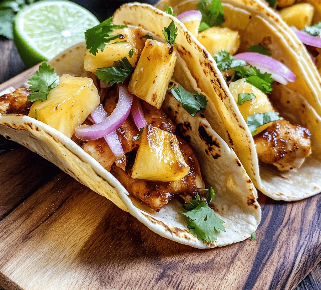 To truly appreciate the flavor of Spicy Pineapple Chipotle Chicken Tacos, it’s essential to understand the key ingredients that contribute to their deliciousness. Each component plays a vital role in achieving the perfect balance of flavors.