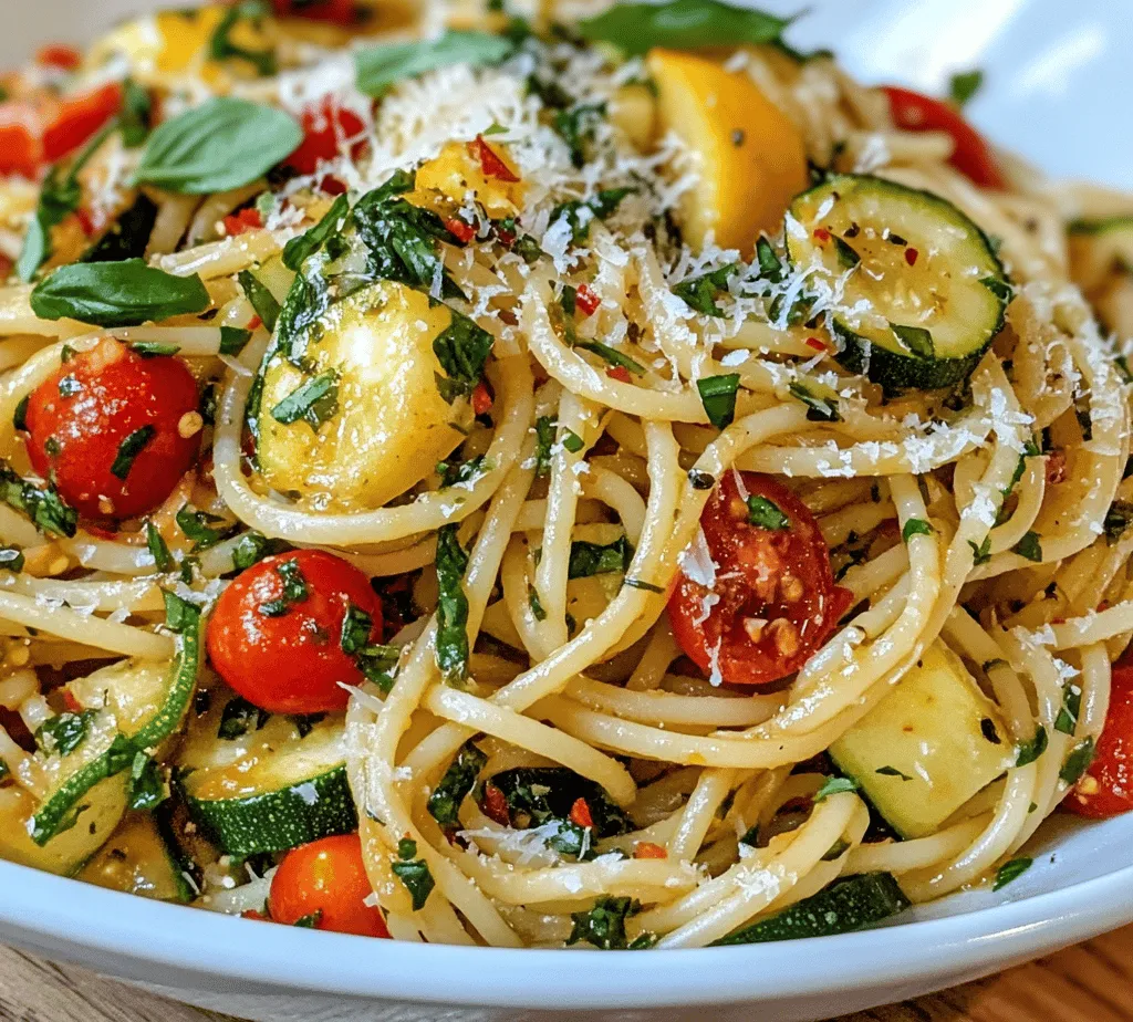 As the sun shines brightly and gardens come alive with the vibrant hues of summer vegetables and herbs, there’s no better way to embrace this bountiful season than through a fresh and colorful dish. The <strong>Summer Garden Pasta Extravaganza</strong> is not just a recipe; it’s a celebration of summer’s finest produce, combining the rich flavors of seasonal vegetables and aromatic herbs to create a dish that is both healthy and satisfying. The beauty of this recipe lies not only in its delightful taste but also in its simplicity—ready in under 30 minutes—making it perfect for those warm summer evenings when you want a meal that’s light yet fulfilling.” /></p>
</p>
<h3>Techniques for Cooking Summer Vegetables to Maintain Their Crispness</h3>
</p>
<p>To truly celebrate the vibrant flavors of summer in your Summer Garden Pasta Extravaganza, mastering the art of cooking vegetables while preserving their natural crispness is essential. Start by selecting fresh, seasonal vegetables such as zucchini, bell peppers, cherry tomatoes, and green beans. These vegetables not only add color but also a wonderful crunch that enhances the overall texture of your dish.</p>
</p>
<p>1. <strong>Blanching</strong>: This technique involves briefly boiling the vegetables and then plunging them into ice water. Blanching helps to set the color and keep the vegetables crisp. For instance, green beans should be boiled for about 2-3 minutes until bright green, then quickly transferred to an ice bath.</p>
</p>
<p>2. <strong>Sautéing</strong>: Sautéing is another great method to cook summer vegetables. Heat a tablespoon of olive oil in a sauté pan over medium-high heat. Add your vegetables in batches, starting with those that take longer to cook, like zucchini and bell peppers, and finishing with quicker-cooking options like spinach. Stir-fry just until tender-crisp, ensuring you don’t overcook them.</p>
</p>
<p>3. <strong>Roasting</strong>: For a slightly different flavor profile, consider roasting your vegetables. Toss them in olive oil, salt, and pepper, then spread them on a baking sheet and roast at 400°F (200°C) for 15-20 minutes. Roasting intensifies the natural sweetness of the vegetables while keeping them firm.</p>
</p>
<p>If you want to customize your dish further, consider adding additional vegetables such as asparagus, corn, or even diced eggplant. These vegetables can bring extra layers of flavor and texture to your pasta.</p>
</p>
<h3>Combining Ingredients for Maximum Flavor</h3>
</p>
<p>Once your vegetables are prepared, it’s time to bring all the elements together to create a cohesive and flavorful dish. The key to achieving a delightful Summer Garden Pasta Extravaganza lies in the timing and integration of the ingredients.</p>
</p>
<p>1. <strong>Cooking the Pasta</strong>: Begin by cooking your pasta in a large pot of salted boiling water until al dente. This typically takes about 8-10 minutes, depending on the type of pasta you choose. Reserve about a cup of the pasta water before draining, as this starchy liquid will be invaluable for achieving the perfect sauce consistency.</p>
</p>
<p>2. <strong>Tossing Ingredients</strong>: In a large skillet, combine your sautéed or blanched vegetables with the drained pasta. Add in your chosen sauce, which can be a light olive oil and garlic mixture, a homemade tomato sauce, or even a creamy pesto. The secret to preventing overcooking is to add the cooked pasta to the skillet with the vegetables, allowing the residual heat to gently warm everything through without further cooking the vegetables.</p>
</p>
<p>3. <strong>Using Pasta Water</strong>: Gradually add small amounts of the reserved pasta water to the skillet, stirring continuously. The starch in the pasta water will help bind the sauce to the pasta and create a silky texture. Aim for the sauce to coat the pasta evenly without making it watery.</p>
</p>
<h3>Finishing Touches: Flavor Enhancers</h3>
</p>
<p>To elevate your Summer Garden Pasta Extravaganza, the finishing touches can make a significant difference in flavor and presentation.</p>
</p>
<p>1. <strong>Lemon Juice</strong>: A splash of fresh lemon juice brightens the entire dish, adding a refreshing acidity that complements the vegetables beautifully. Squeeze half a lemon over the pasta just before serving to enhance the overall flavor profile.</p>
</p>
<p>2. <strong>Parmesan Cheese</strong>: Grated Parmesan cheese is another essential ingredient that adds a rich, savory note. Toss the cheese into the pasta while it’s still hot, allowing it to melt slightly and integrate into the dish. For an extra touch, consider garnishing each plate with more freshly grated cheese.</p>
</p>
<p>3. <strong>Taste and Adjust Seasoning</strong>: Before serving, it’s crucial to taste your dish and adjust the seasoning as needed. Add more salt, pepper, or herbs to suit your palate. Fresh herbs like basil or parsley can be added at this stage for an additional burst of flavor.</p>
</p>
<h3>Serving Suggestions</h3>
</p>
<h4>Presentation: Making Your Dish Visually Appealing</h4>
</p>
<p>The presentation of your Summer Garden Pasta Extravaganza can enhance the dining experience. Here are some creative plating ideas:</p>
</p>
<p>– <strong>Garnishing</strong>: Consider garnishing the pasta with a handful of arugula for a pop of color and a peppery taste. A sprinkle of extra Parmesan cheese on top can also make the dish visually enticing.</p>
</p>
<p>– <strong>Serving Styles</strong>: For a family-style presentation, serve the pasta in a large bowl, allowing everyone to help themselves. Alternatively, for individual portions, plate the pasta in shallow bowls, making sure to capture a good mix of vegetables and pasta in each serving.</p>
</p>
<h4>Pairing with Sides and Beverages</h4>
</p>
<p>To create a well-rounded meal, consider pairing your summer pasta dish with complementary sides and beverages.</p>
</p>
<p>– <strong>Side Dish Recommendations</strong>: A crisp green salad dressed with a light vinaigrette works wonderfully alongside the pasta. You might also consider grilled vegetables or a refreshing cucumber and tomato salad to accentuate the garden theme.</p>
</p>
<p>– <strong>Beverage Pairings</strong>: For beverages, a chilled white wine such as Sauvignon Blanc or a light rosé complements the flavors of the dish perfectly. Alternatively, serve it with sparkling water infused with lemon or cucumber for a refreshing non-alcoholic option.</p>
</p>
<h3>Nutritional Insights</h3>
</p>
<h4>A Healthy Summer Meal</h4>
</p>
<p>The Summer Garden Pasta Extravaganza is not just delicious; it also boasts numerous health benefits. Here’s a breakdown of its nutritional profile:</p>
</p>
<p>– <strong>Calories</strong>: Depending on portion size and specific ingredients, a serving of Summer Garden Pasta typically ranges between 350-500 calories, making it a reasonably light yet satisfying option.</p>
</p>
<p>– <strong>Macronutrients</strong>: This dish is an excellent source of complex carbohydrates from the pasta, with healthy fats from the olive oil and cheese. The array of vegetables contributes essential vitamins, minerals, and dietary fiber, promoting overall health.</p>
</p>
<p>– <strong>Health Benefits</strong>: The vegetables packed into this dish provide antioxidants and phytonutrients that support immune health and reduce inflammation. Whole grain pasta can enhance fiber intake, aiding digestion and contributing to a balanced diet.</p>
</p>
<h4>Adapting the Recipe for Dietary Preferences</h4>
</p>
<p>The versatility of the Summer Garden Pasta makes it easy to adapt for various dietary needs:</p>
</p>
<p>– <strong>Vegetarian and Vegan Options</strong>: Keep the recipe vegetarian by omitting cheese or substituting with nutritional yeast for a cheesy flavor without dairy. For a truly vegan adaptation, replace any dairy components with plant-based alternatives, such as cashew cream or vegan cheese.</p>
</p>
<p>– <strong>Gluten-Free Adaptation</strong>: To cater to gluten-free diets, simply swap traditional pasta with gluten-free pasta options made from quinoa, brown rice, or lentils. Ensure that all sauces and ingredients are gluten-free as well.</p>
</p>
<p>– <strong>Ingredient Substitutions</strong>: Feel free to swap out specific vegetables based on what’s in season or available in your pantry. For instance, if you have extra bell peppers, use them in place of zucchini without sacrificing flavor.</p>
</p>
<h3>Conclusion</h3>
</p>
<p>The Summer Garden Pasta Extravaganza is not just a meal; it’s a celebration of the season’s best offerings. This dish showcases the vibrant flavors of summer vegetables and herbs, providing a quick and nutritious option for any dinner table. With its bright colors and fresh taste, it’s perfect for family gatherings, picnics, or a simple weeknight dinner. Embrace the bounty of summer with this delightful pasta recipe, and enjoy the flavors of the season in every bite.</p>
</p>
<p>As you explore this recipe, remember that the key to its success lies in fresh ingredients, careful cooking techniques, and a willingness to adapt to your personal taste and dietary preferences. Enjoy every step of the cooking process and savor the delightful results.</p>
<div id=