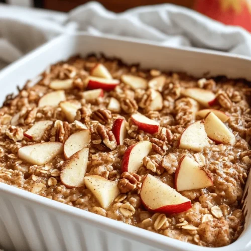 As the demand for healthier breakfast options continues to rise, many individuals are seeking ways to start their day with nutritious, whole foods that are both satisfying and delicious. The traditional breakfast staples—while tasty—often lack the nutritional punch that many of us need to fuel our busy mornings. In response to this growing trend, the Irresistible Healthy Apple Oatmeal Breakfast Bake has emerged as a fantastic solution. This recipe provides a wholesome combination of oats, apples, and spices, transforming a simple breakfast into a delightful and nourishing experience.